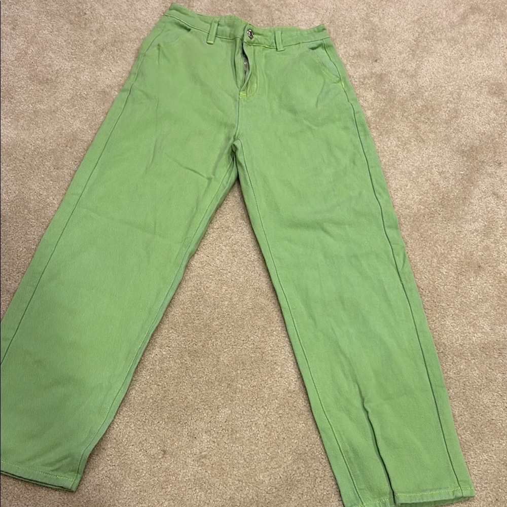 Shein Green Jean Pants
